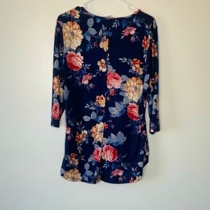 Impulsive | Women Plus 1X| Floral Shirt/Dress